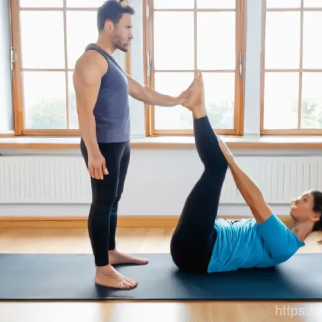 필라테스 강사 경력 관리 - **Pilates for Specialized Needs: Post-Injury Recovery**
"A female Pilates instructor, dressed in...